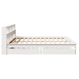 Bookcase Bed Without Mattress Solid Wood Pine