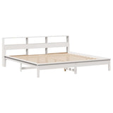Bookcase Bed Without Mattress Solid Wood Pine