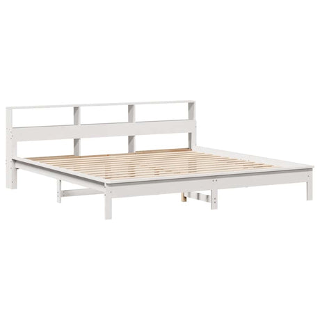 Bookcase Bed Without Mattress Solid Wood Pine
