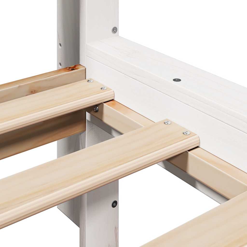 Bookcase Bed Without Mattress Solid Wood Pine