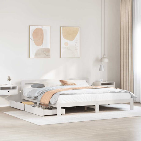Bed Frame Without Mattress Solid Wood Pine