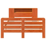 Bed Frame without Mattress Wax Brown 120x200 cm Solid Wood Pine