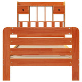 Bookcase Bed Without Mattress Solid Wood Pine