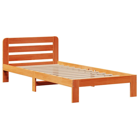 Bookcase Bed Without Mattress Solid Wood Pine
