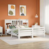 Bookcase Bed Without Mattress Solid Wood Pine