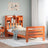 Bookcase Bed Without Mattress Solid Wood Pine