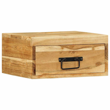 Wall-Mounted Bedside Cabinets 2 Pcs Solid Wood Acacia