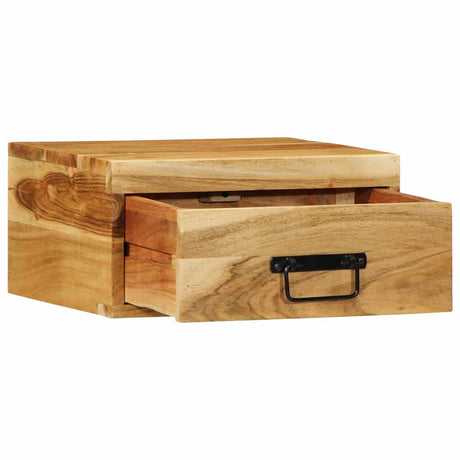 Wall-Mounted Bedside Cabinets 2 Pcs Solid Wood Acacia