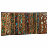 Headboard Multicolour 120 Cm Solid Wood Reclaimed