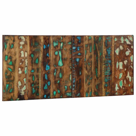 Headboard Multicolour 120 Cm Solid Wood Reclaimed