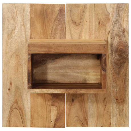 Bedside Cabinet Solid Wood Acacia