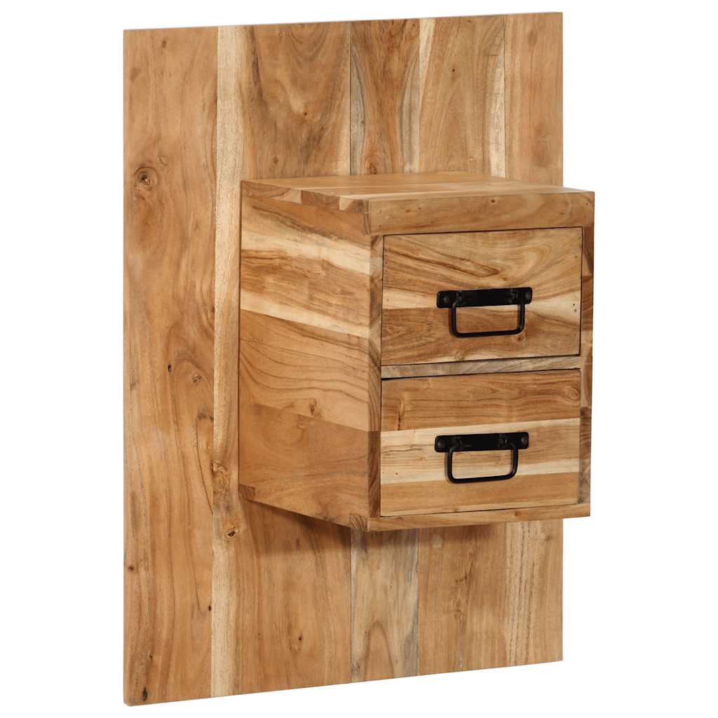 Bedside Cabinet Solid Wood Acacia