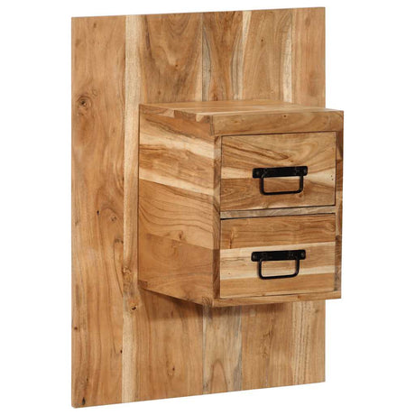 Bedside Cabinet Solid Wood Acacia