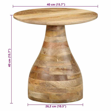 Side Table Ø40X40 Cm Solid Wood Mango