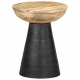 Side Table Ø37X45 Cm Solid Wood Mango