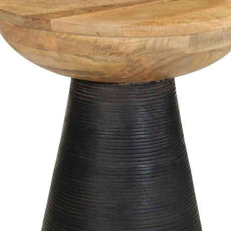 Side Table Ø37X45 Cm Solid Wood Mango