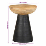 Side Table Ø37X45 Cm Solid Wood Mango