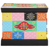 Coffee Table Multicolour 90X50X40 Cm Solid Wood Mango