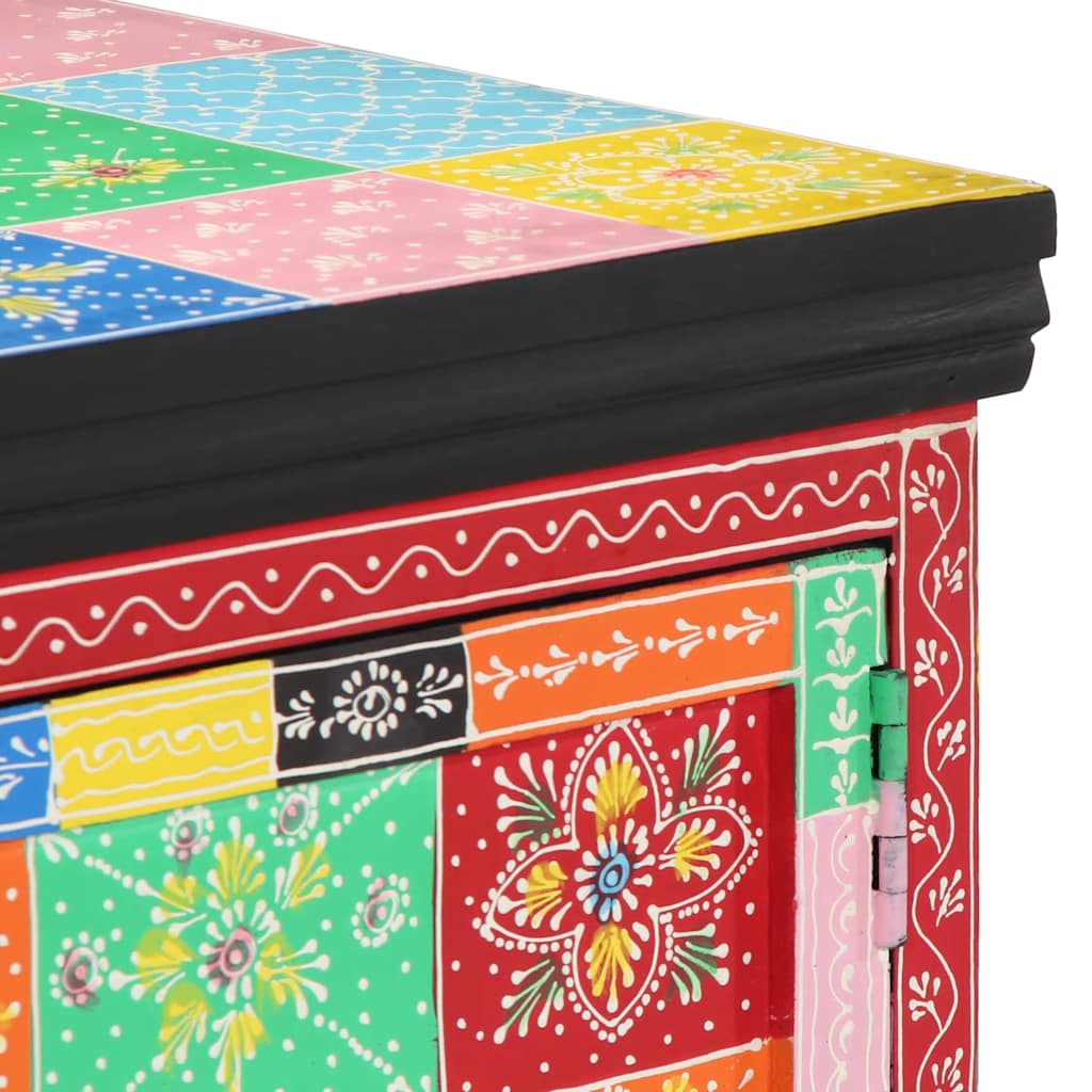 Coffee Table Multicolour 90X50X40 Cm Solid Wood Mango