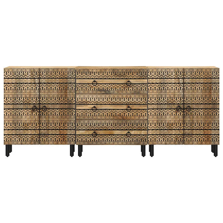 Sideboards 3 Pcs Solid Wood Mango