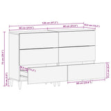 Sideboards 2 Pcs 60X33.5X75 Cm Solid Wood Mango