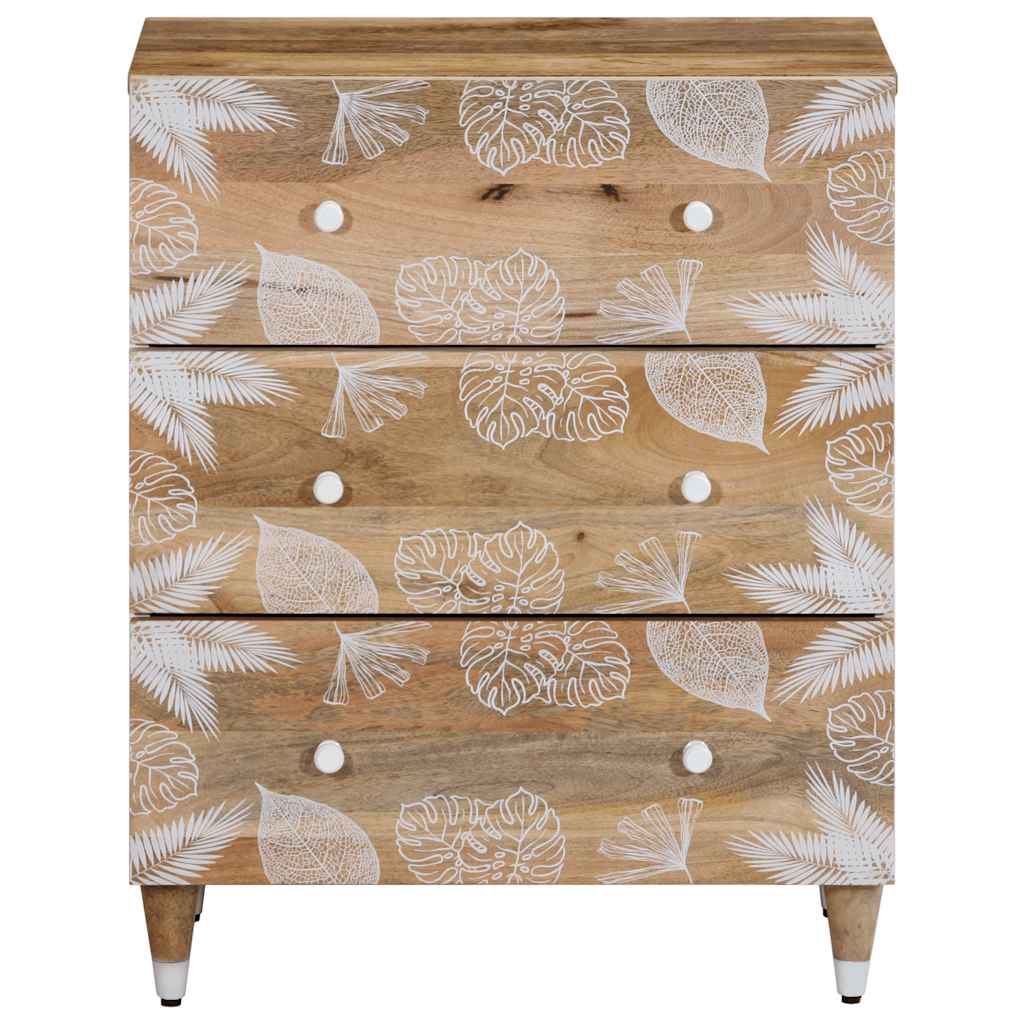 Sideboards 2 Pcs 60X33.5X75 Cm Solid Wood Mango