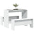 3 Piece Dining Table And Bench Set Engineered Wood