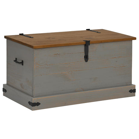 Storage Chest Halden 91X48X47 Cm Solid Wood Pine