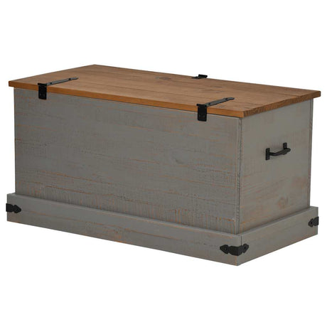 Storage Chest Halden 91X48X47 Cm Solid Wood Pine