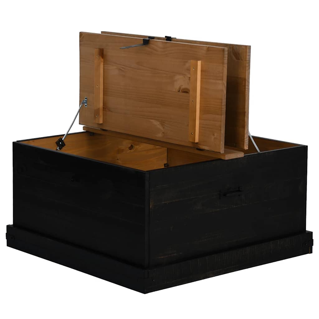 Storage Chest Halden 91X91X47 Cm Solid Wood Pine