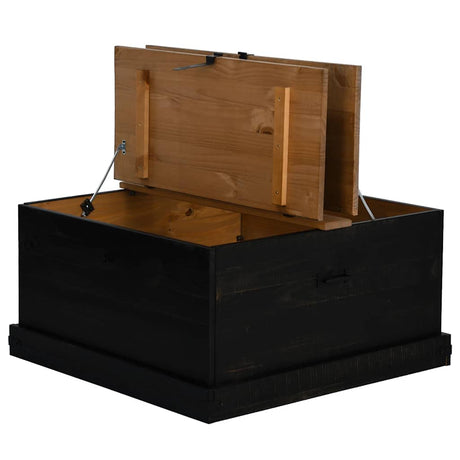 Storage Chest Halden 91X91X47 Cm Solid Wood Pine
