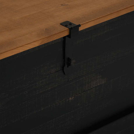 Storage Chest Halden 91X91X47 Cm Solid Wood Pine