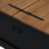Storage Chest Halden 91X91X47 Cm Solid Wood Pine
