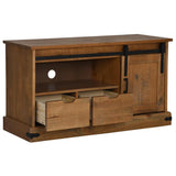 Tv Cabinet Halden With Sliding Door 110X40X60 Cm Solid Wood