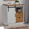 Sideboard Halden With Sliding Door 80X40X80 Cm Solid Wood