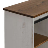 Sideboard Halden With Sliding Door 80X40X80 Cm Solid Wood