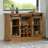 Sideboard Halden 2 Sliding Doors 112X40X80 Cm Solid Wood