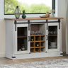 Sideboard Halden 2 Sliding Doors 112X40X80 Cm Solid Wood