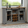 Sideboard Halden 2 Sliding Doors 112X40X80 Cm Solid Wood