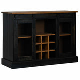 Sideboard Halden 2 Sliding Doors 112X40X80 Cm Solid Wood