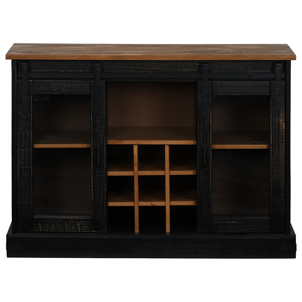 Sideboard Halden 2 Sliding Doors 112X40X80 Cm Solid Wood