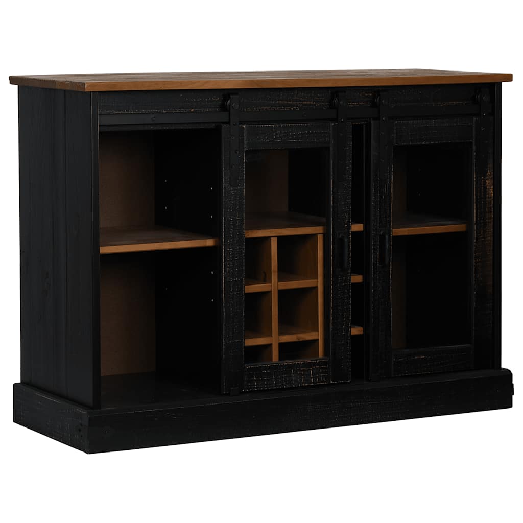 Sideboard Halden 2 Sliding Doors 112X40X80 Cm Solid Wood