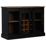 Sideboard Halden 2 Sliding Doors 112X40X80 Cm Solid Wood
