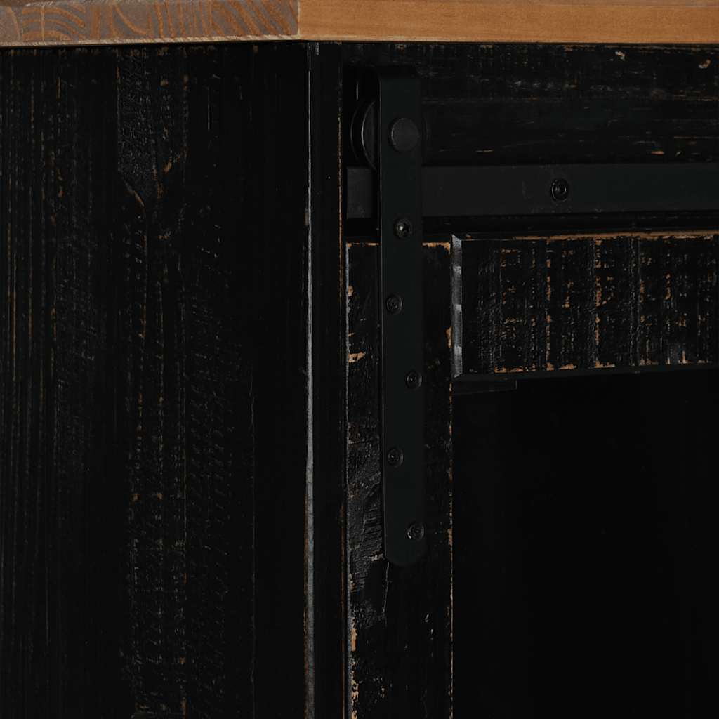 Sideboard Halden 2 Sliding Doors 112X40X80 Cm Solid Wood