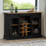 Sideboard Halden 2 Sliding Doors 112X40X80 Cm Solid Wood