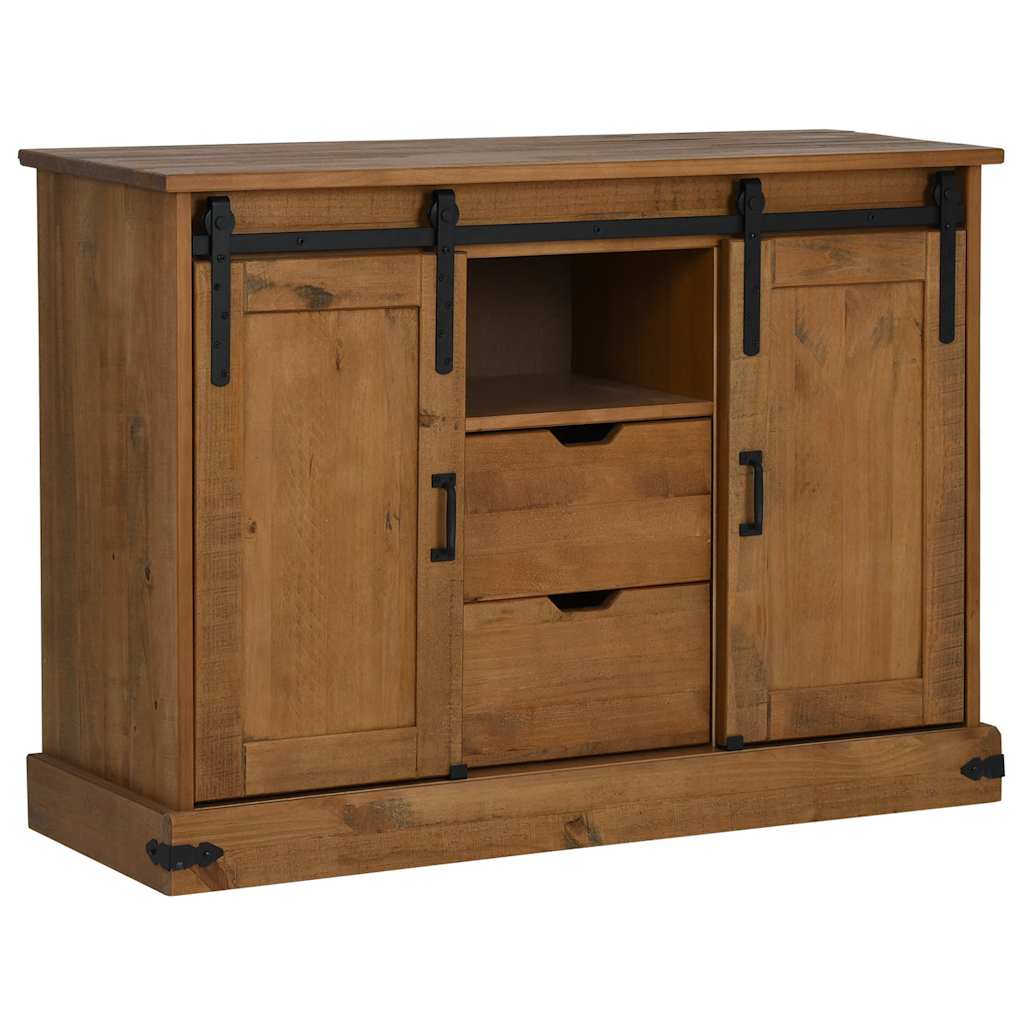 Sideboard Halden 2 Sliding Doors 112X40X80 Cm Solid Wood