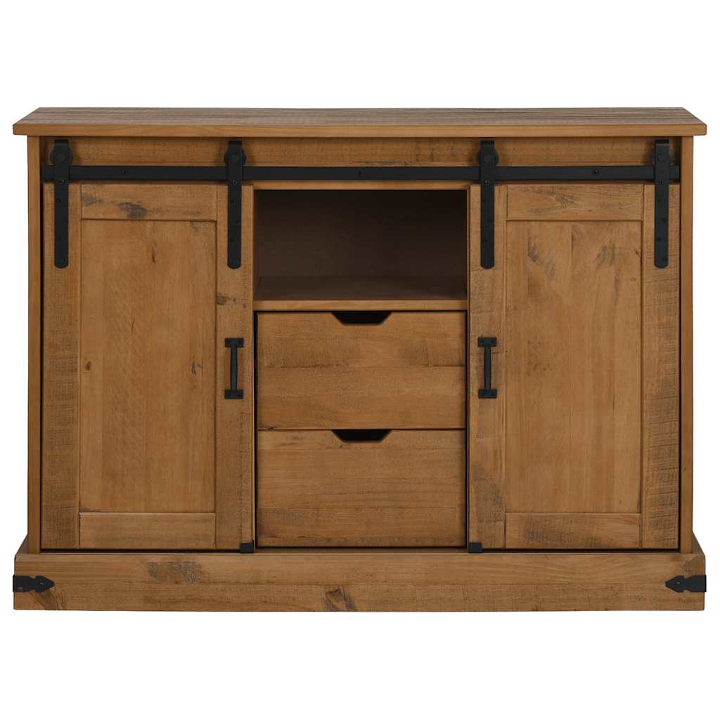 Sideboard Halden 2 Sliding Doors 112X40X80 Cm Solid Wood