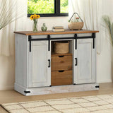 Sideboard Halden 2 Sliding Doors 112X40X80 Cm Solid Wood