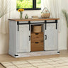 Sideboard Halden 2 Sliding Doors 112X40X80 Cm Solid Wood