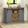 Sideboard Halden 2 Sliding Doors 112X40X80 Cm Solid Wood